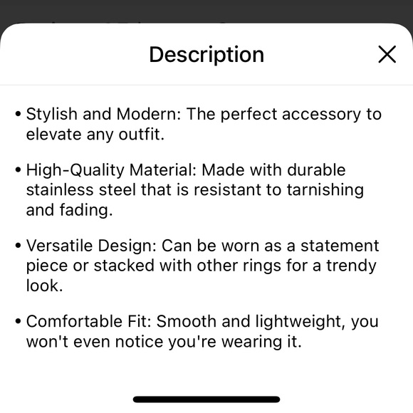 NWT Men's Stainless Steel Chain Spinner Ring - Picture 7 of 7